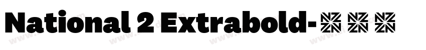 National 2 Extrabold字体转换
